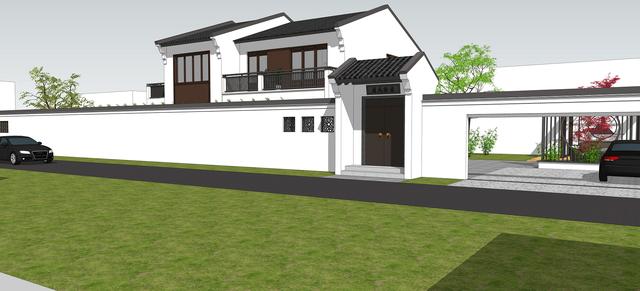 15.3米X11.5米二層新中式別墅設(shè)計(jì)圖，帶活動(dòng)室和健身房，造價(jià)40萬(wàn)，在家也能運(yùn)動(dòng)！