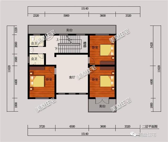 五款開間15米的農(nóng)村歐式別墅設(shè)計(jì)圖，第三款帶陽光房，第4款的造價(jià)最低，主體造價(jià)24萬左右。