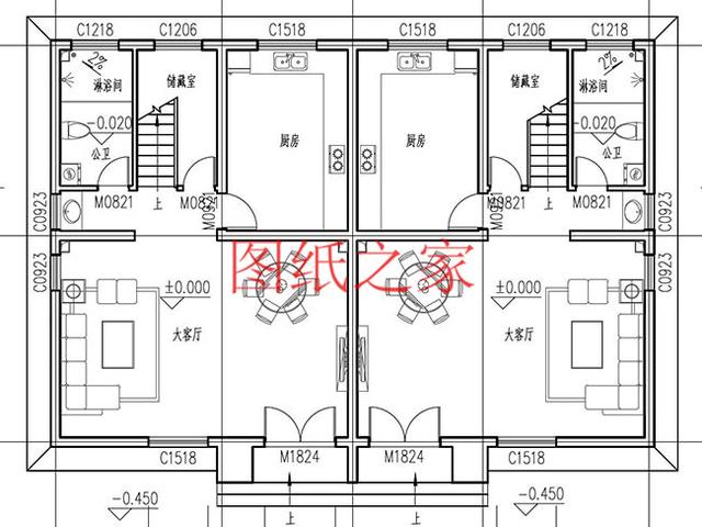 宅基地面積有限可以建雙拼別墅，每戶造價(jià)不到30萬，經(jīng)濟(jì)又實(shí)用，父母也可以跟著享福！