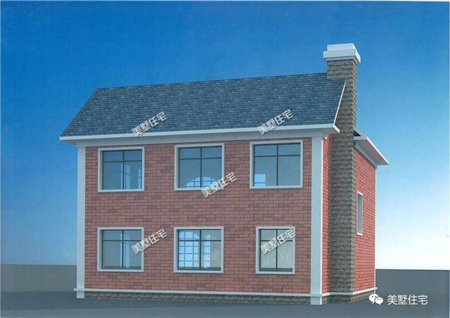 12米X10米小巧雙層磚混簡歐小別墅設(shè)計圖，5臥3衛(wèi)，別致大方，實用！