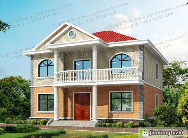 12×11米農(nóng)村二層簡(jiǎn)歐自建房，好看易建，造價(jià)20萬！