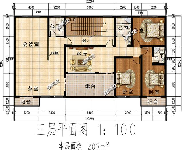 二層兄弟雙拼別墅設(shè)計(jì)圖，外型極美極大氣，建在村里，面子十足！