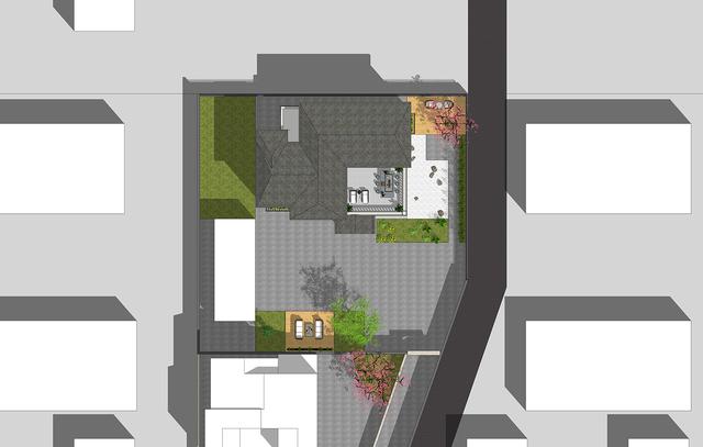 14.5mX11m農(nóng)村二層小情調(diào)別墅設(shè)計(jì)圖，簡(jiǎn)單大方，適合農(nóng)村自建。