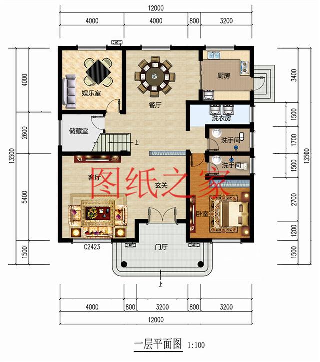 二層農(nóng)村別墅，占地140平米卻有5個(gè)臥室，全家人都能住得下，快來(lái)看看吧！