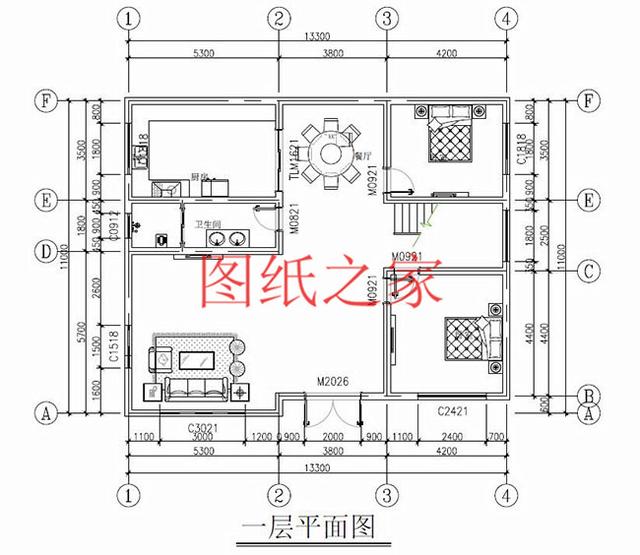 二層農(nóng)村別墅，占地140平米卻有5個(gè)臥室，全家人都能住得下，快來(lái)看看吧！