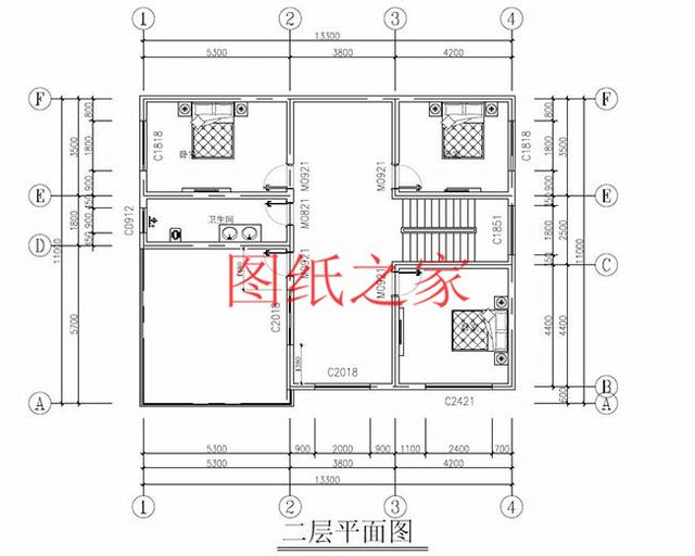 二層農(nóng)村別墅，占地140平米卻有5個(gè)臥室，全家人都能住得下，快來(lái)看看吧！