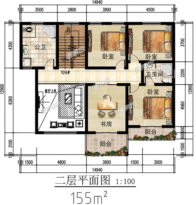 三棟農(nóng)村二層別墅設(shè)計(jì)圖，精致漂亮，實(shí)用，見過的人都說好，好戶型錯(cuò)過可惜了