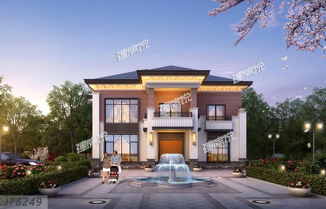 三棟農(nóng)村二層別墅設(shè)計(jì)圖，精致漂亮，實(shí)用，見過的人都說好，好戶型錯(cuò)過可惜了