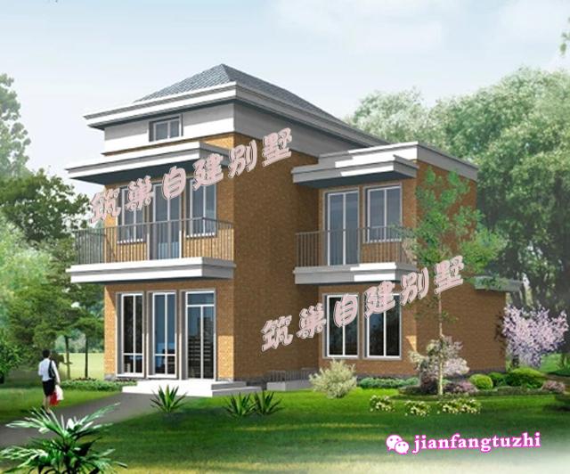 兩層簡(jiǎn)約實(shí)用二層別墅設(shè)計(jì)圖，造價(jià)低，是你想要的那一款！