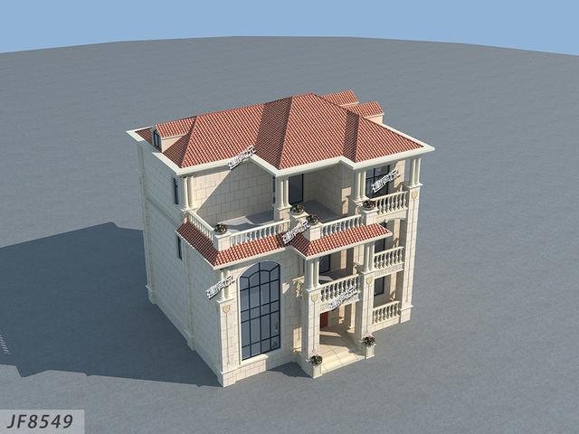 占地122平的農(nóng)村三層別墅設(shè)計(jì)圖，精致漂亮，只要40萬(wàn)就能建成！