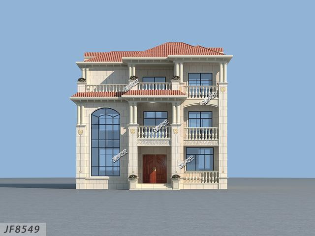 占地122平的農(nóng)村三層別墅設(shè)計(jì)圖，精致漂亮，只要40萬(wàn)就能建成！