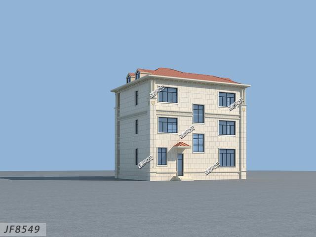 占地122平的農(nóng)村三層別墅設(shè)計(jì)圖，精致漂亮，只要40萬(wàn)就能建成！