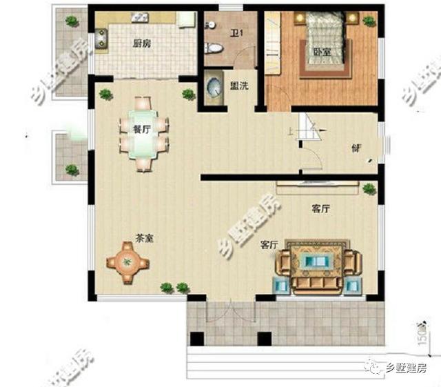 2款11X12米農村自建房，精美別致，第二款只要20萬！