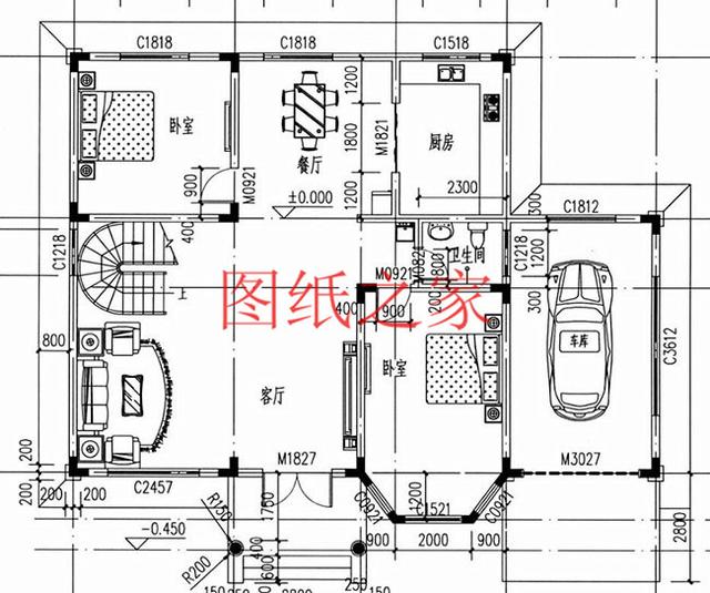 占地120平的5款經(jīng)典別墅設(shè)計(jì)圖，戶型布置方便實(shí)用，大家都喜歡。