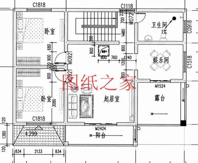 占地120平的5款經(jīng)典別墅設(shè)計(jì)圖，戶型布置方便實(shí)用，大家都喜歡。