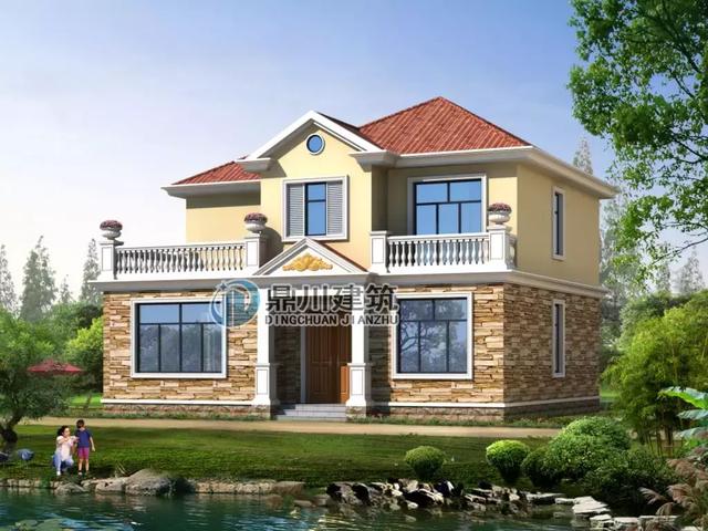 12×10米農(nóng)村二層自建房，帶大露臺(tái)，簡(jiǎn)潔而不失雅致，造價(jià)25萬(wàn)！