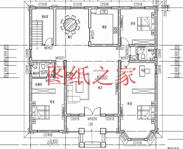 介紹2套大戶型的農(nóng)村二層平頂別墅圖，充分利用空間，平頂也別有一番風(fēng)味！