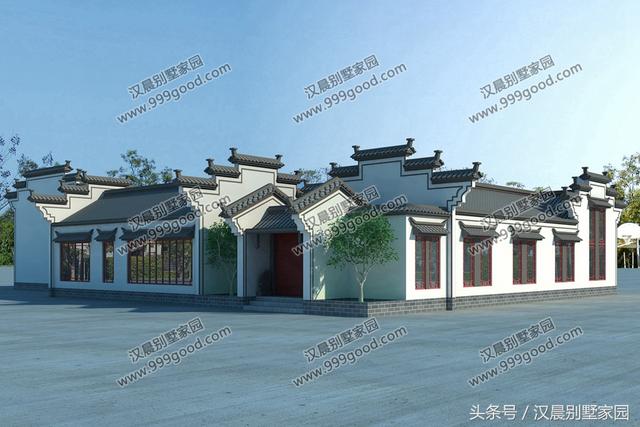 3款造價(jià)成本低、居住舒適的一層三合院別墅設(shè)計(jì)圖，放到朋友圈絕對(duì)有面子！