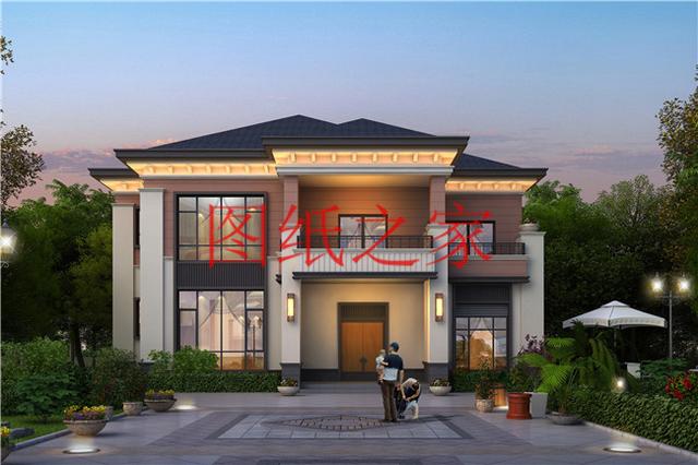 占地160平方米左右的農(nóng)村二層自建房，精致美觀又實用，年輕人也喜歡！