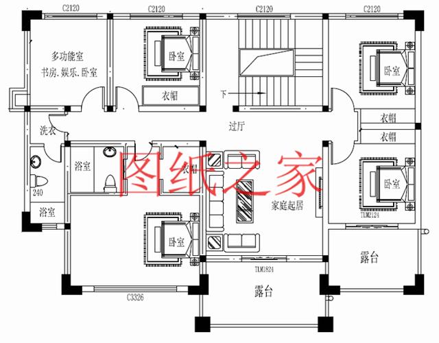 占地160平方米左右的農(nóng)村二層自建房，精致美觀又實用，年輕人也喜歡！