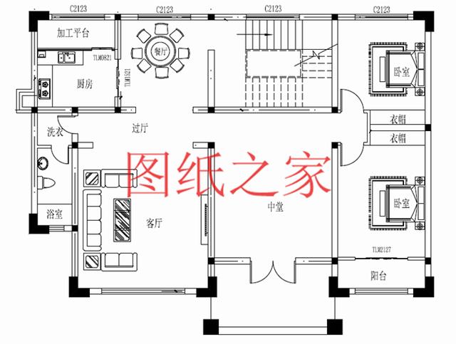 占地160平方米左右的農(nóng)村二層自建房，精致美觀又實用，年輕人也喜歡！