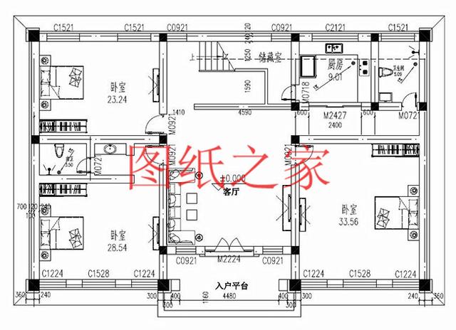 大戶型的農(nóng)村三層別墅，經(jīng)典設(shè)計(jì)永不過時(shí)，滿足你一輩子的需求！