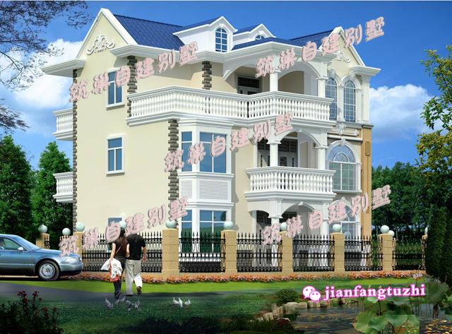 占地150平農(nóng)村三層別墅設(shè)計(jì)圖，美觀實(shí)用，清新大方，空間利用率高，特別適合農(nóng)村建房。