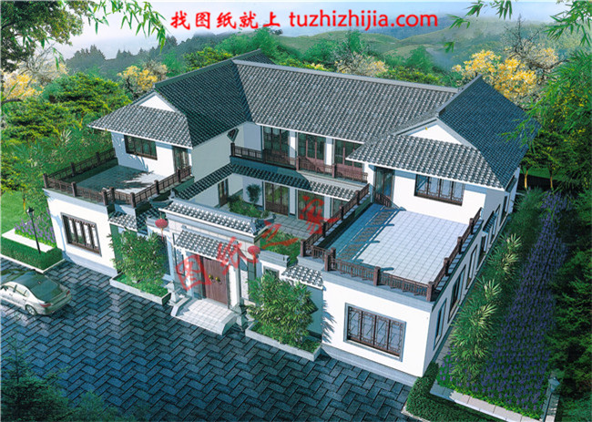 5套四合院別墅設(shè)計(jì)圖，現(xiàn)代與中式結(jié)合，秒殺歐式別墅！