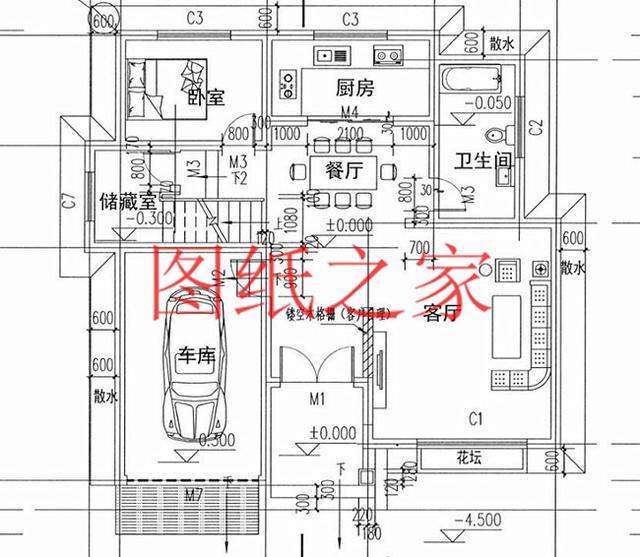 3套120平米的三層別墅，外觀美觀大氣、布局簡單實用，建成之后肯定有面子。