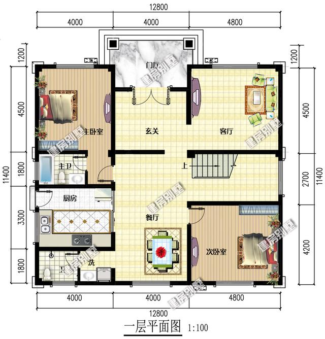 兩套開間都是12.8米的三層農(nóng)村自建房，精致漂亮，鄰居們的眼紅是最好的認(rèn)可！