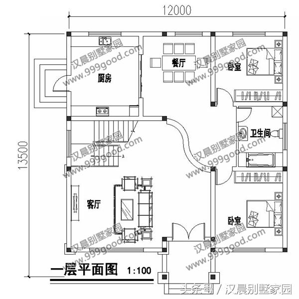 推薦5款開間基本都是12米的農(nóng)村別墅設(shè)計(jì)圖，不僅外觀美，而且40萬就能建起！