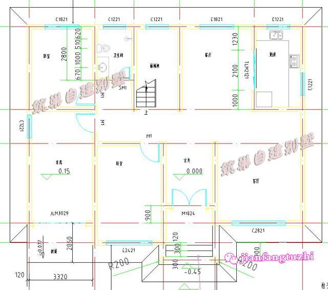 實(shí)拍14x11米二層農(nóng)村自建房，戶(hù)型簡(jiǎn)潔實(shí)用，室內(nèi)布局合理緊湊，非常適合農(nóng)村建房。