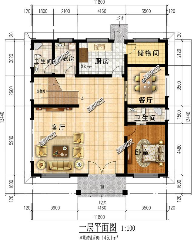 三層新中式別墅設(shè)計圖，家家戶戶都能建，布局又實用。