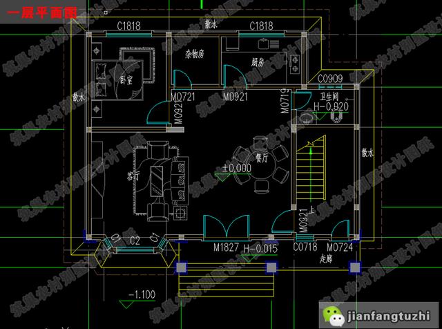 兩套占地100平以內(nèi)的農(nóng)村自建房，戶型1屬于中式風格，戶型2是流行的歐式風格，一起來看看。