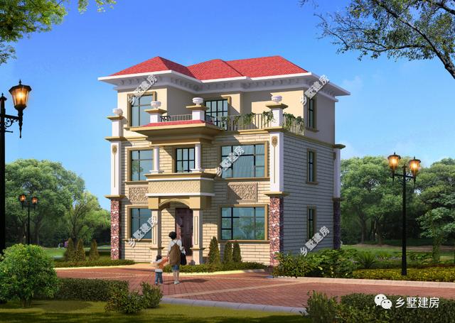 下半年新款三層農(nóng)村自建房，方便實(shí)用，臥室多，農(nóng)村蓋房就選它！