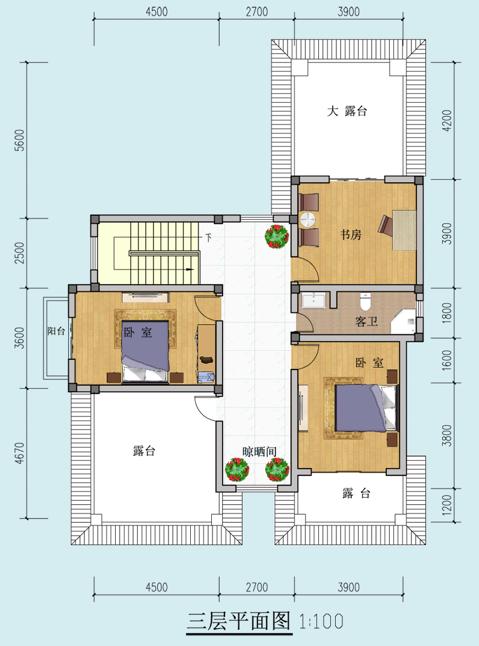 11米x16.5米農(nóng)村三層別墅設(shè)計(jì)圖，前后有花園，還有車庫，你喜歡嗎？