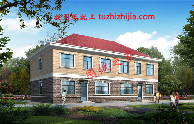 最佳農(nóng)村兩層半兄弟雙拼小樓設(shè)計圖，浪漫、華麗、高貴又有情調(diào)