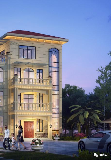 四層歐式別墅設(shè)計圖，豪華大氣，特別適合兩兄弟合建，幾萬合建一棟，特劃算