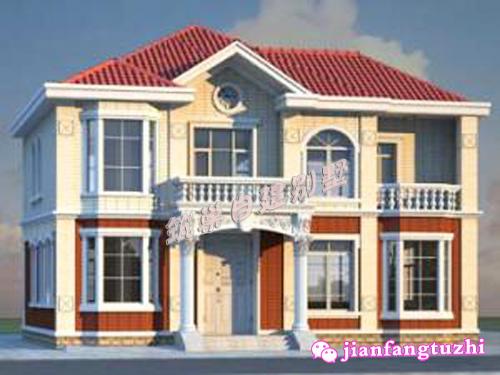 占地160平米左右農(nóng)村二層自建房，帶有車庫、旋轉(zhuǎn)樓梯和陽光房，造價(jià)30萬以內(nèi)