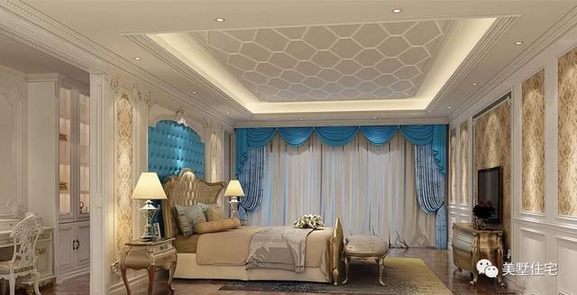 13.4米x12.5米三層歐式別墅設(shè)計圖，內(nèi)帶堂屋+健身房，回鄉(xiāng)建一棟，生活太享受