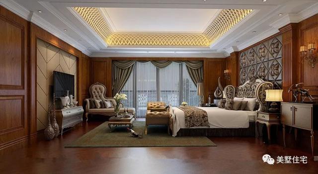 13.4米x12.5米三層歐式別墅設(shè)計圖，內(nèi)帶堂屋+健身房，回鄉(xiāng)建一棟，生活太享受