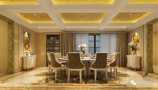 13.4米x12.5米三層歐式別墅設(shè)計圖，內(nèi)帶堂屋+健身房，回鄉(xiāng)建一棟，生活太享受