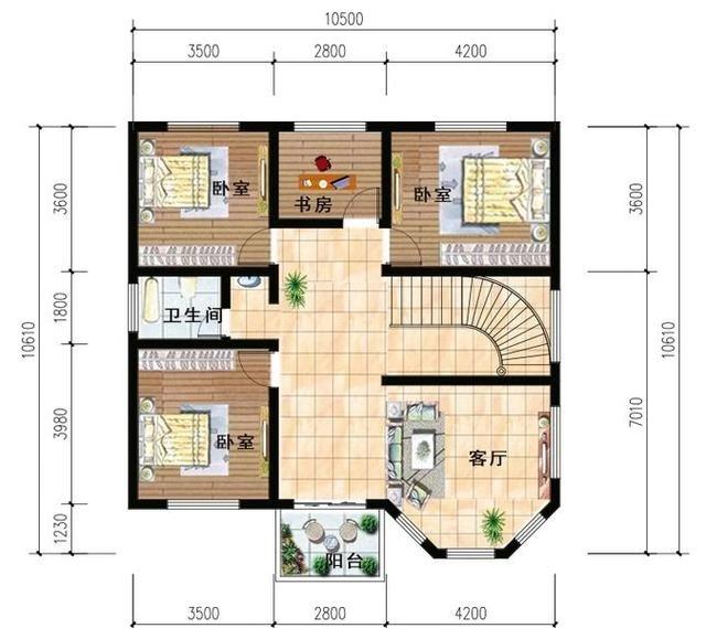 推薦2款開間都是10米的農(nóng)村別墅設(shè)計圖，豪華大氣，一款二層結(jié)構(gòu)，一款三層結(jié)構(gòu)，真的很實用。