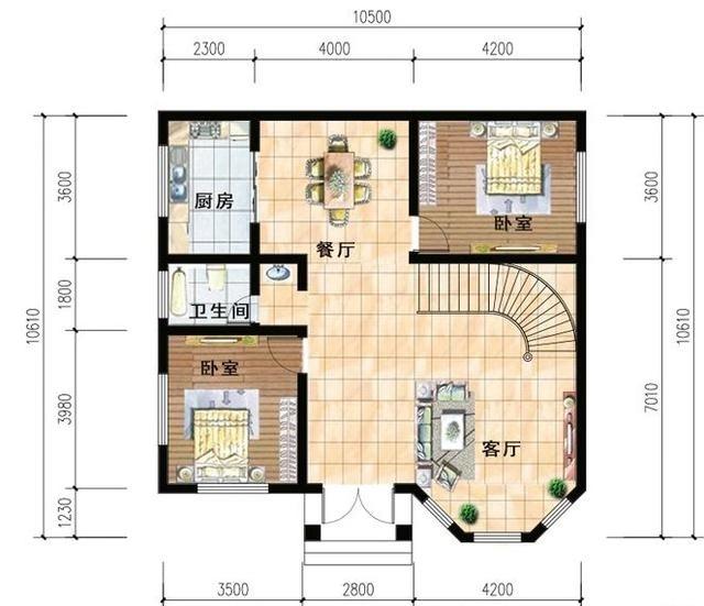 推薦2款開間都是10米的農(nóng)村別墅設(shè)計圖，豪華大氣，一款二層結(jié)構(gòu)，一款三層結(jié)構(gòu)，真的很實用。