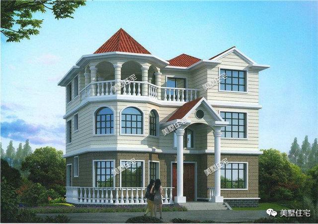 三層農(nóng)村現(xiàn)代別墅設(shè)計(jì)圖，精挑細(xì)選的3套，外觀精致漂亮，可以滿足親友留宿的需要。