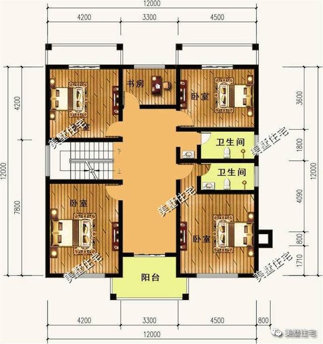 三層農(nóng)村現(xiàn)代別墅設(shè)計(jì)圖，精挑細(xì)選的3套，外觀精致漂亮，可以滿足親友留宿的需要。