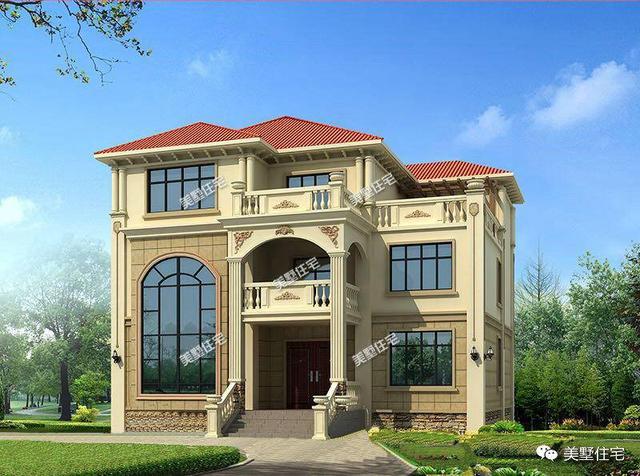 三層農(nóng)村現(xiàn)代別墅設(shè)計(jì)圖，精挑細(xì)選的3套，外觀精致漂亮，可以滿足親友留宿的需要。