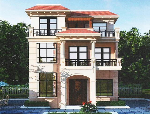 占地100平5臥室的小戶型三層別墅設(shè)計(jì)圖，精美亮眼，家家戶戶都能修建