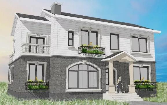 14.8x11.6米二層農(nóng)村別墅設(shè)計(jì)圖，經(jīng)濟(jì)實(shí)用，造價(jià)31萬