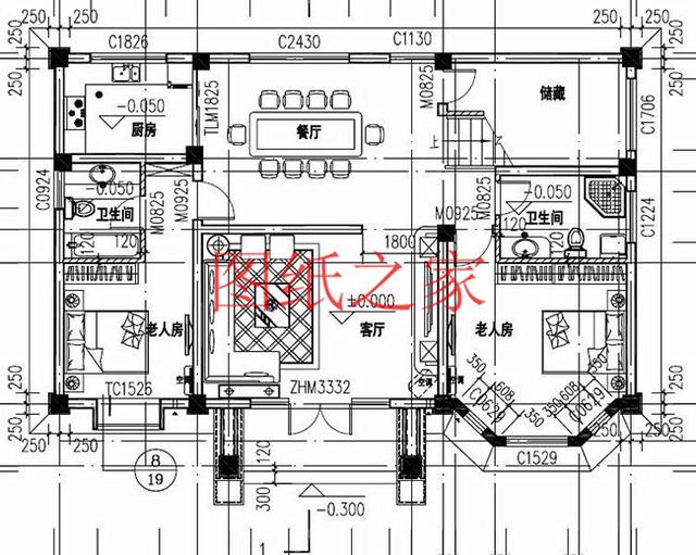 多臥室的三層別墅設(shè)計(jì)圖，挑空設(shè)計(jì)，給您溫馨舒適的享受!